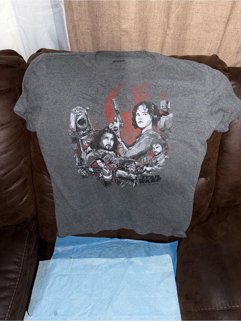 Star Wars Gray Tee with Red Emblem